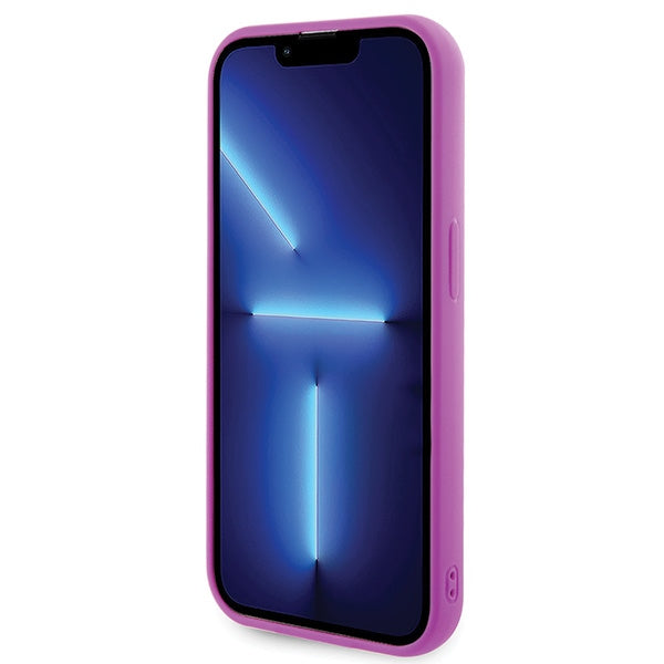 Guess Disco Metal Script case for iPhone 15 Pro - pink