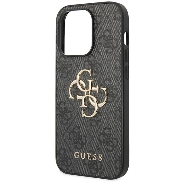 Guess 4G Big Metal Logo case for iPhone 15 Pro Max - gray