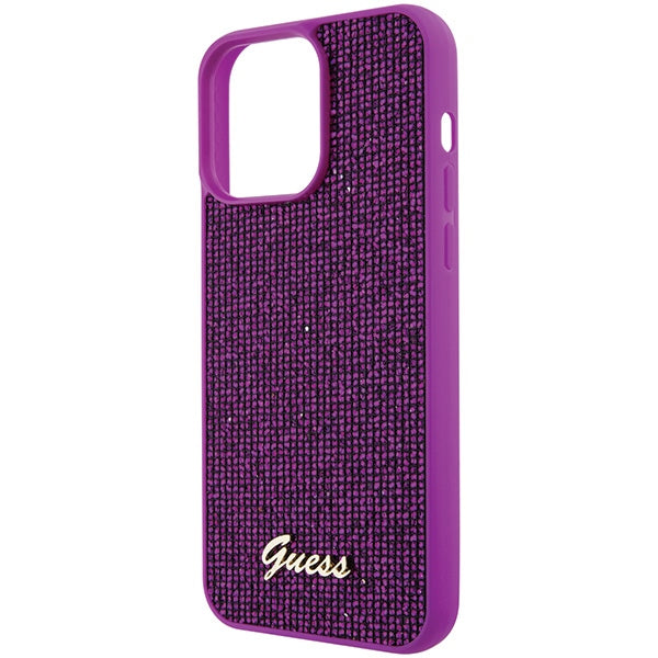 Guess Disco Metal Script case for iPhone 15 Pro Max - pink