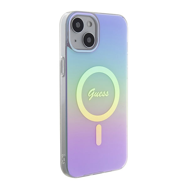 Guess GUHMP15SHITSU iPhone 15 6.1" purple/purple hardcase IML Iridescent MagSafe