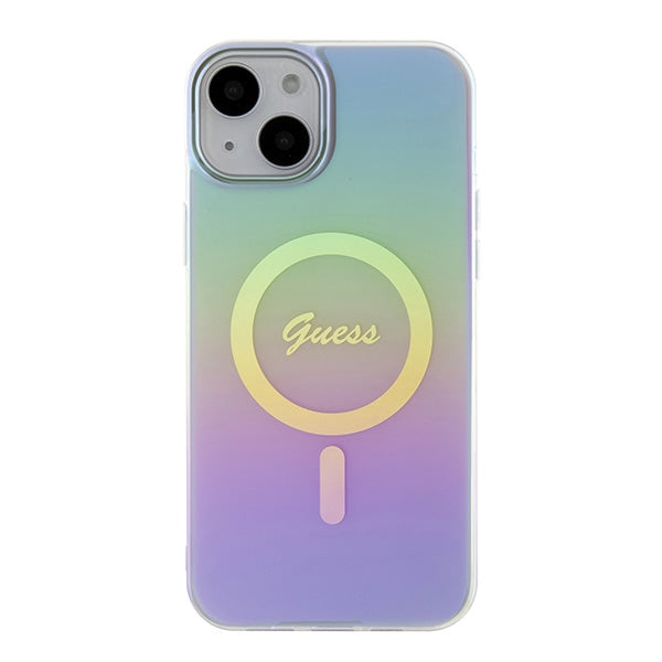 Guess GUHMP15SHITSU iPhone 15 6.1" purple/purple hardcase IML Iridescent MagSafe