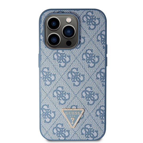 Guess GUHCP14LP4TDSCPB iPhone 14 Pro 6.1" blue/blue hardcase Crossbody 4G Metal Logo