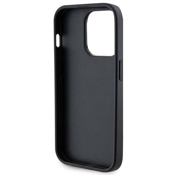 Guess GUHCP15LPS4DGPK iPhone 15 Pro 6.1" black/black hardcase Strass Metal Logo