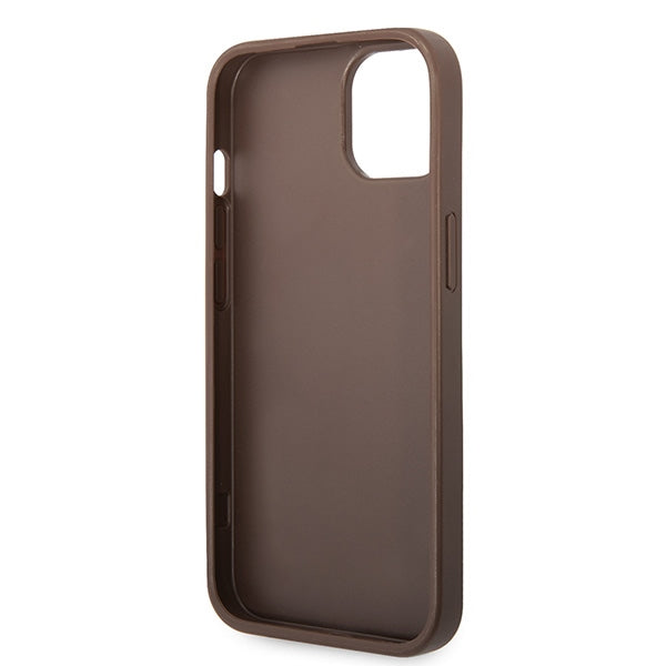 Guess GUHCP15S4GMGBR iPhone 15 6.1" brown/brown hardcase 4G Big Metal Logo