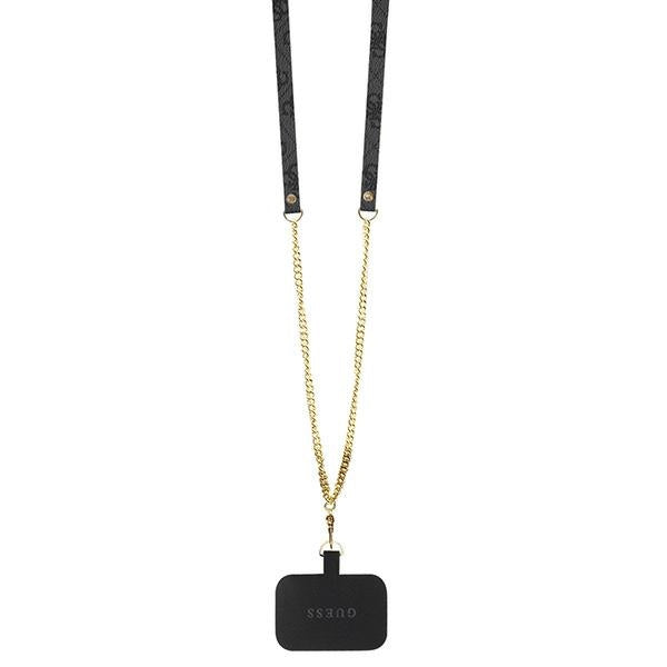 Guess GUHCP15SP4TDSCPK iPhone 15 6.1" black/black hardcase Crossbody 4G Metal Logo