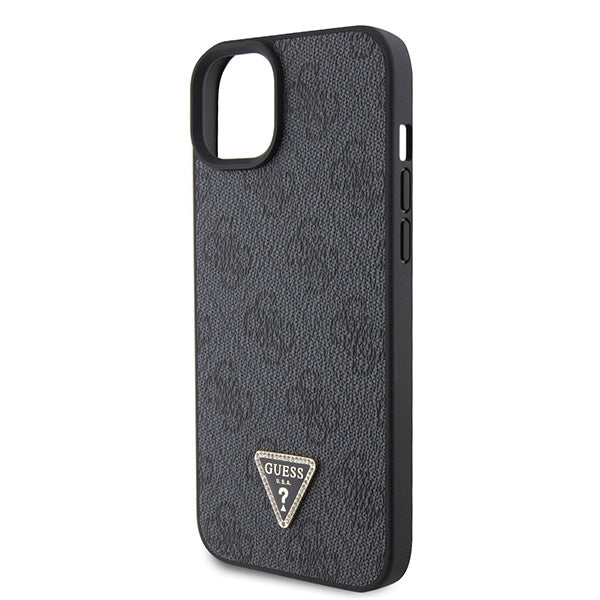 Guess GUHCP15SP4TDSCPK iPhone 15 6.1" black/black hardcase Crossbody 4G Metal Logo