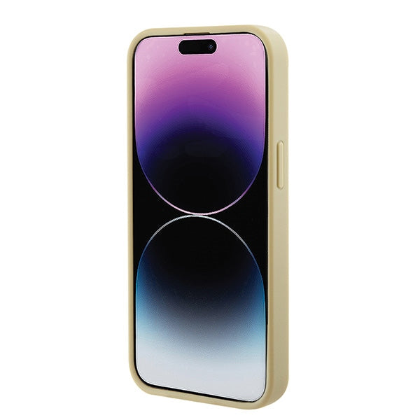 Guess GUHMP15MPSAHMCB iPhone 15 Plus 6.7" gold/gold hardcase Saffiano MagSafe