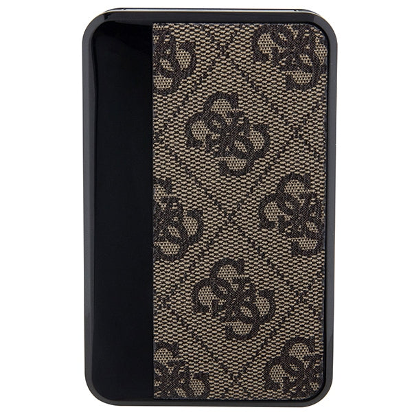 Guess Powerbank 18W GUPB10DP4GEGW 10000mAh brown/brown 4G Leather Metal Logo