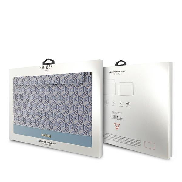 Guess GCube Stripes case for a 16" laptop - blue