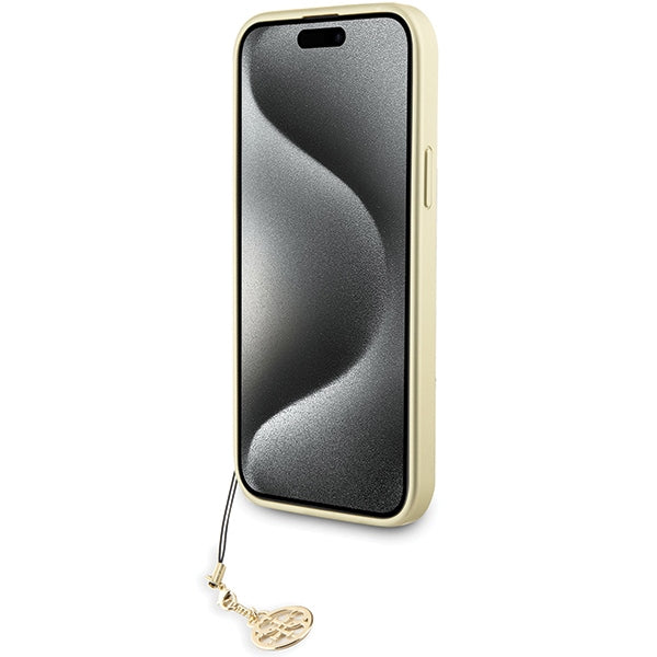 Guess 4G Charms Collection case for iPhone 15 Pro Max - gray