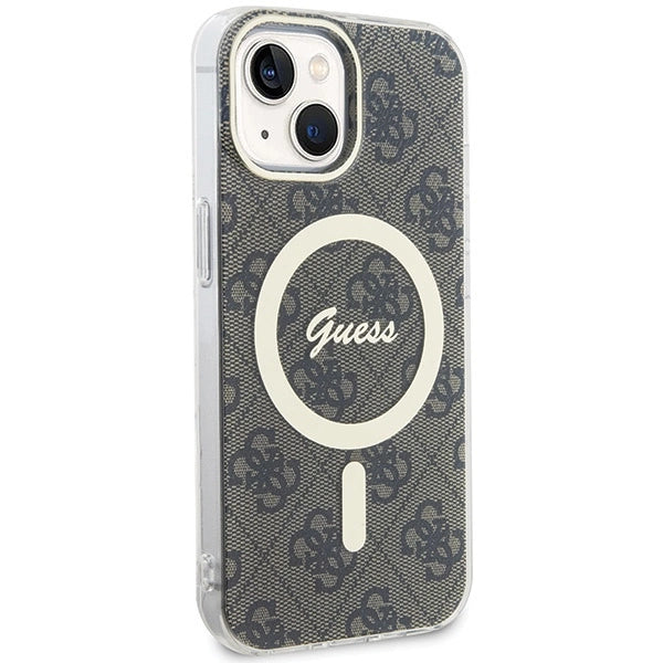 Guess IML 4G MagSafe case for iPhone 15 - brown