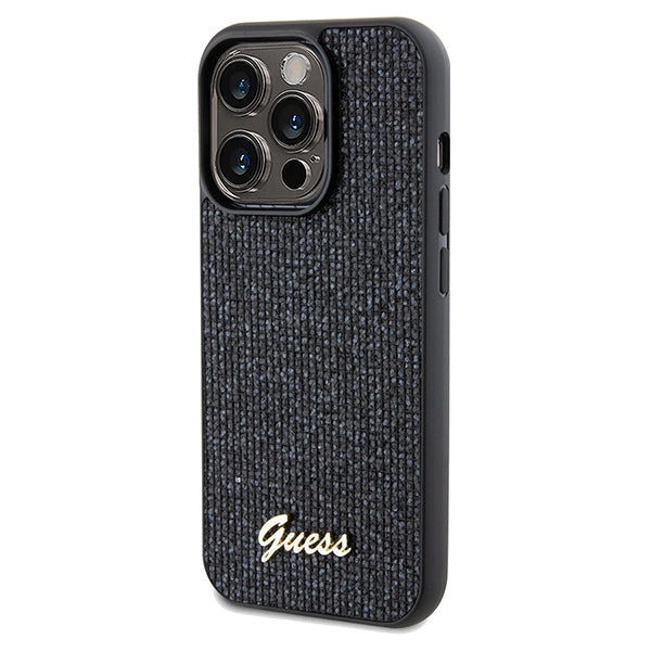 Guess Disco Metal Script case for iPhone 14 Pro - black