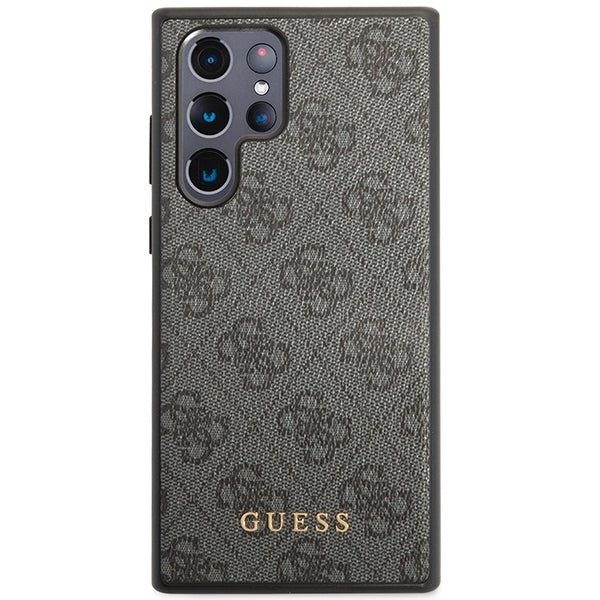 Guess 4G Metal Gold Logo case for Samsung Galaxy S24 Ultra - black