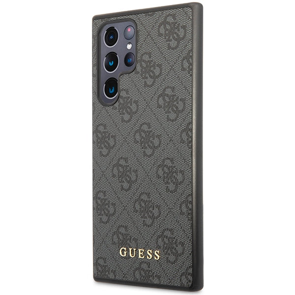 Guess 4G Metal Gold Logo case for Samsung Galaxy S24 Ultra - black