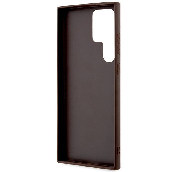 Guess 4G Stripe Collection case for Samsung Galaxy S24 Ultra - brown