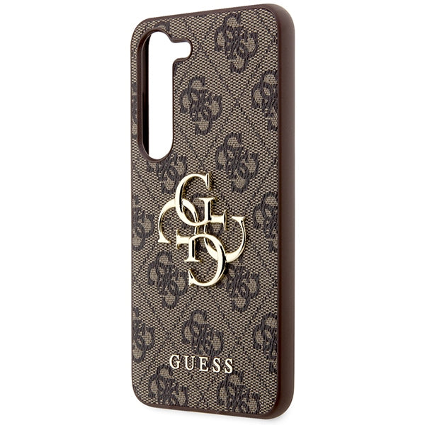 Guess 4G Big Metal Logo case for Samsung Galaxy S24+ - brown