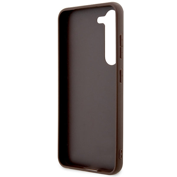 Guess 4G Big Metal Logo case for Samsung Galaxy S24+ - brown