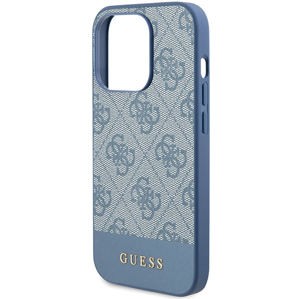 Guess 4G Stripe Collection case for iPhone 15 Pro - blue