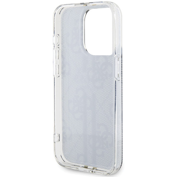 Guess IML 4G Gold Stripe case for iPhone 15 Pro - black