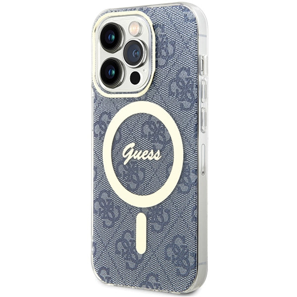 Guess IML 4G MagSafe case for iPhone 15 Pro - blue