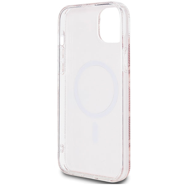 Guess IML GCube MagSafe case for iPhone 15 / 14 / 13 - pink