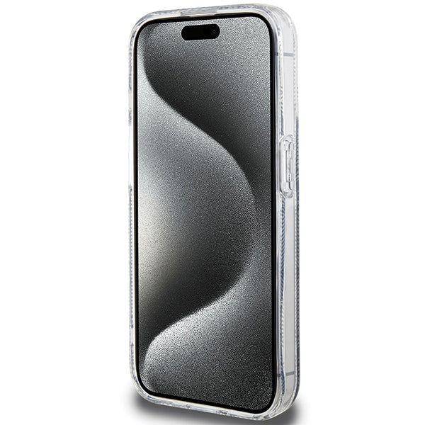 Guess IML GCube MagSafe case for iPhone 15 Pro Max - black