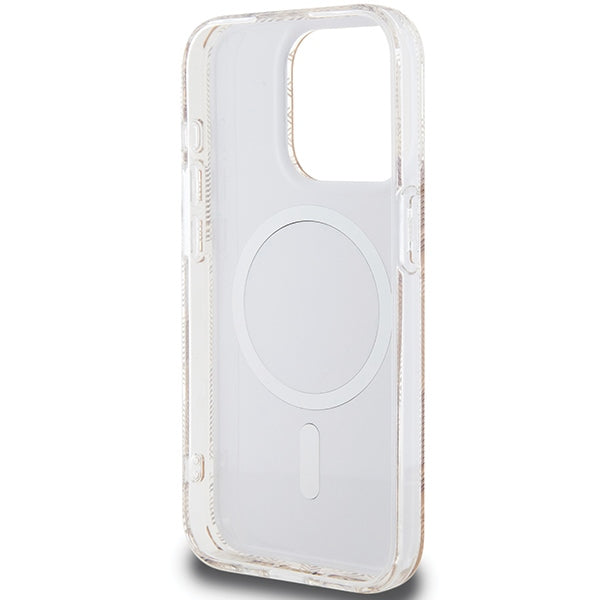 Guess IML GCube MagSafe case for iPhone 15 Pro Max - brown