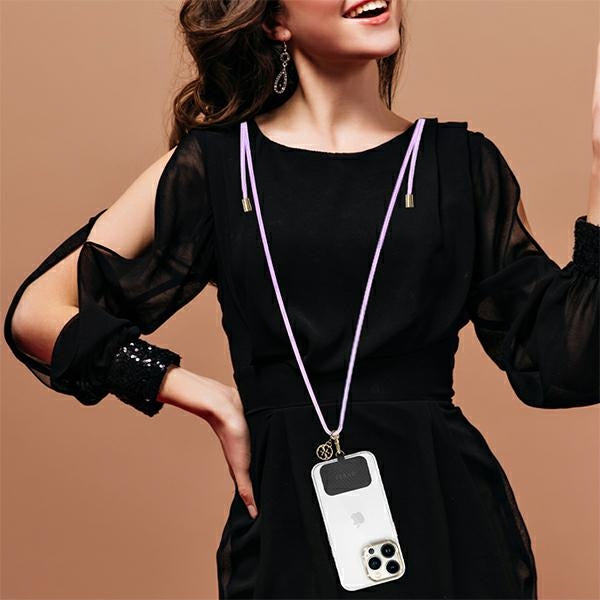 Guess CBDY Cord phone strap - lilac