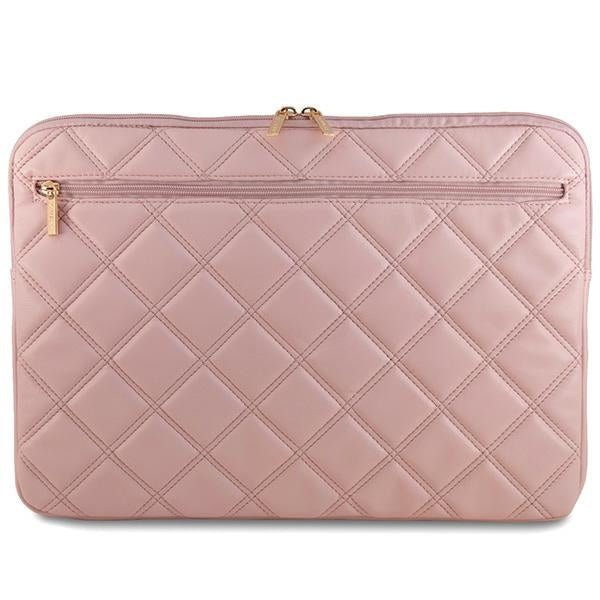 Guess Quilted 4G cover for a 16" laptop - pink