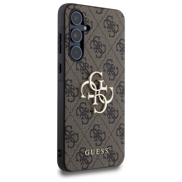 Guess 4G Big Metal Logo case for Samsung Galaxy A55 - brown