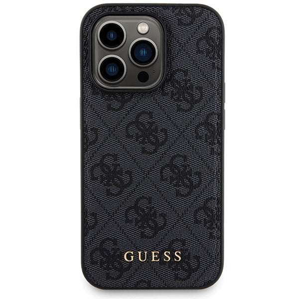 Guess 4G Metal Logo case set for iPhone 13 Pro + 5000mAh MagSafe power bank - black