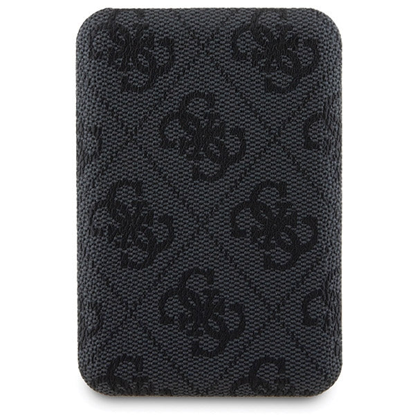 Guess 4G Metal Logo case set for iPhone 15 + 5000mAh MagSafe power bank - black