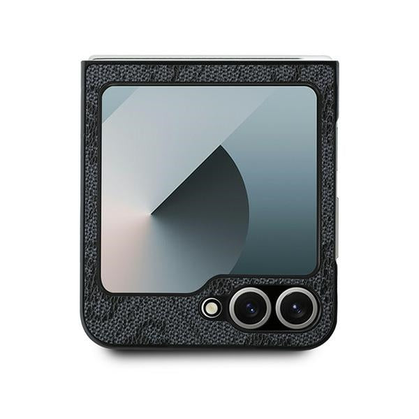 Guess Leather 4G Metal Logo Case for Samsung Galaxy Z Flip 6 - Black