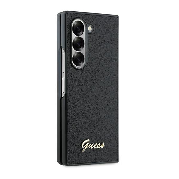 Guess 4G Glitter Script Case for Samsung Galaxy Z Fold 6 - Black