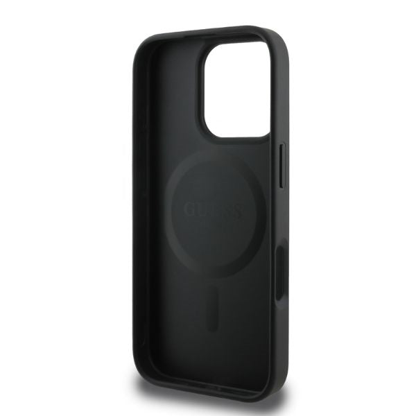 Guess 4G Printed Stripes MagSafe case for iPhone 16 Pro - black