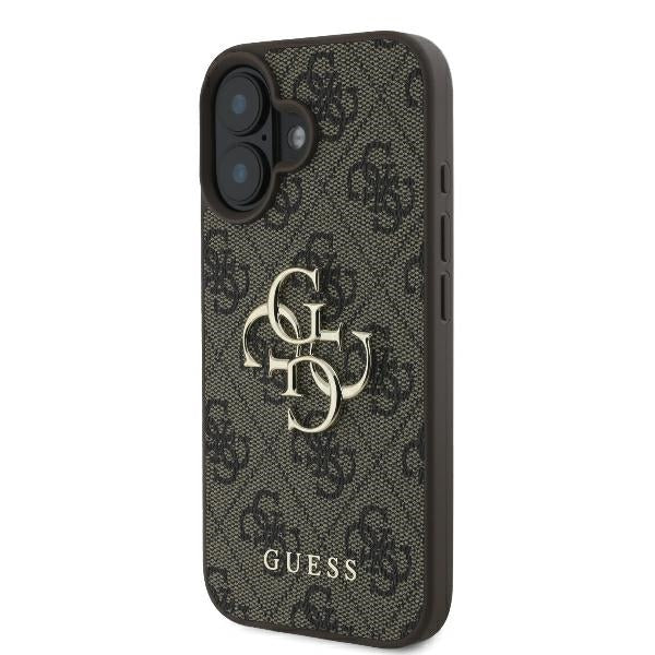 Guess 4G Big Logo Case for iPhone 16 Plus - Brown