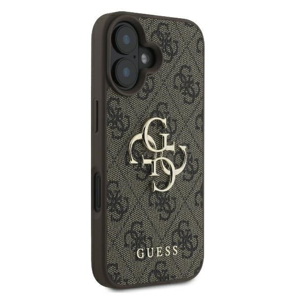 Guess 4G Big Logo Case for iPhone 16 - Brown