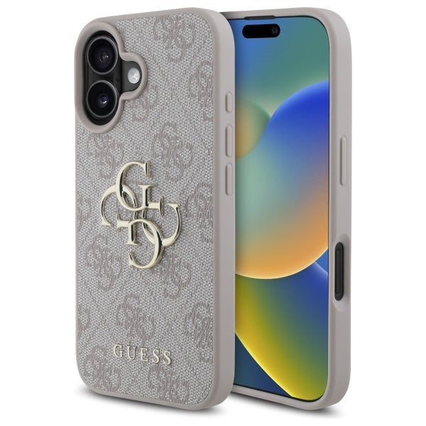 Guess 4G Big Logo Case for iPhone 16 - Pink