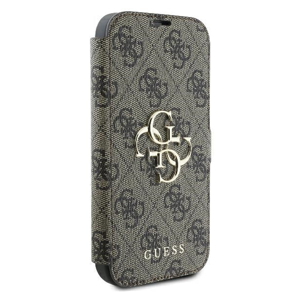 Guess 4G Metal Logo iPhone 16 Pro Max Case - Brown