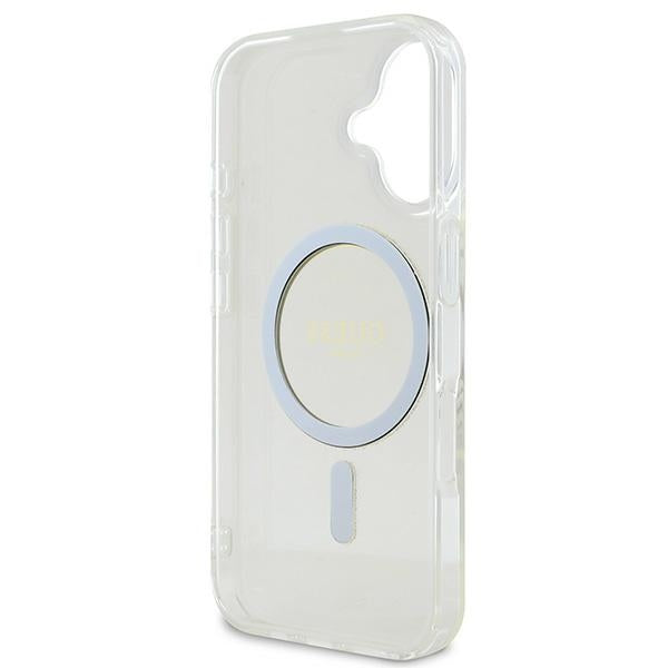 Guess IML Glitter Circle MagSafe iPhone 16 Case - Clear