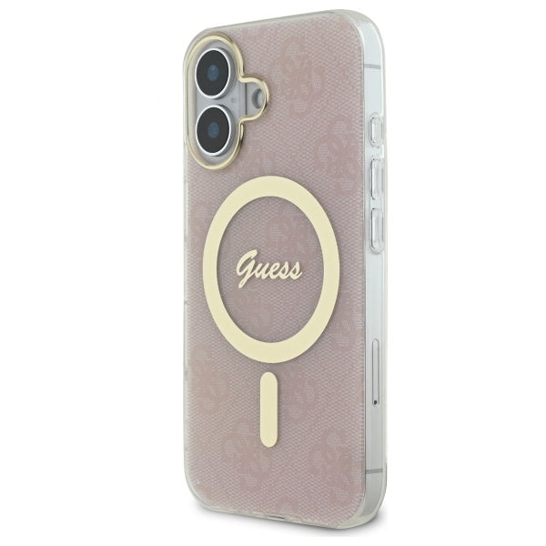 Guess IML 4G MagSafe iPhone 16 Plus Case - Pink