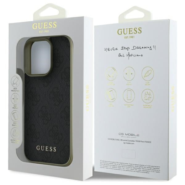 Guess 4G Charms Collection case for iPhone 16 Pro - black