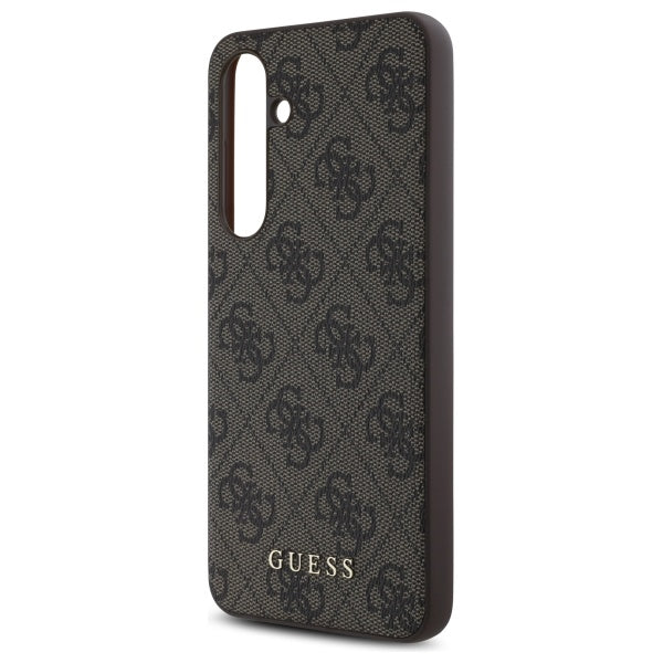 Guess GUHCS24FEG4GFBR S24 FE S721 brown/brown hardcase 4G Metal Gold Logo