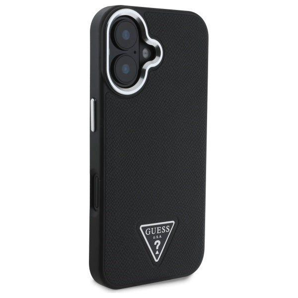 Guess GUHMP16MPGTSPSK iPhone 16 Plus 6.7" black/black hardcase Grained Triangle MagSafe