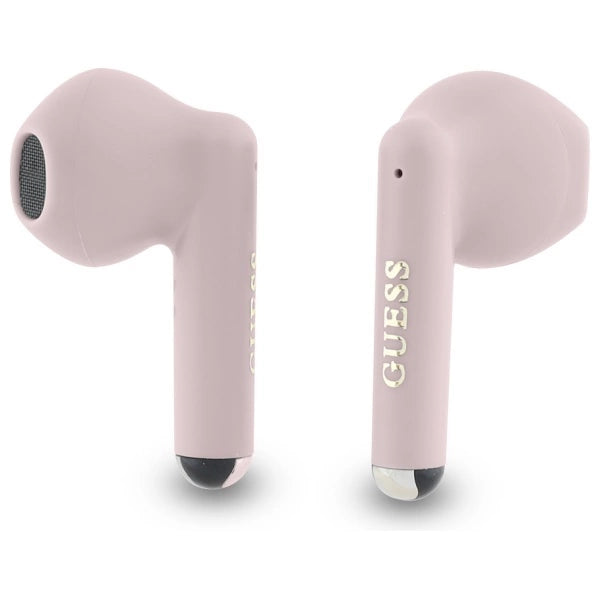 Guess Bluetooth headphones GUTWSJ14ESGP TWS + docking station pink/pink Printed Classic Logo