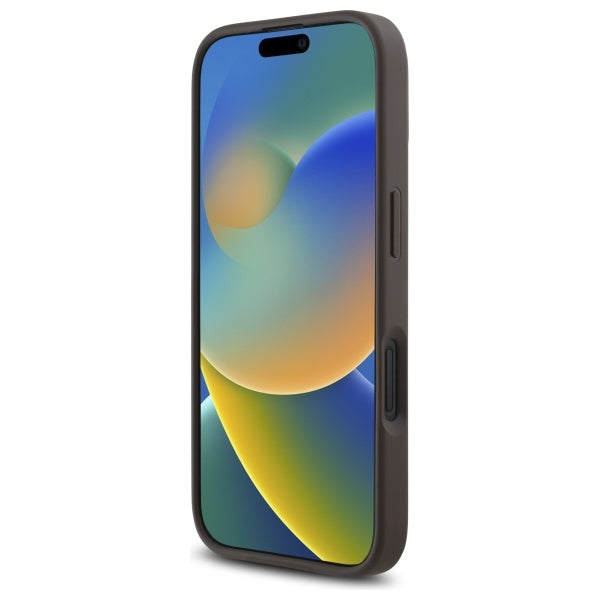 Guess 4G Small Classic MagSafe iPhone 16 Case - Brown