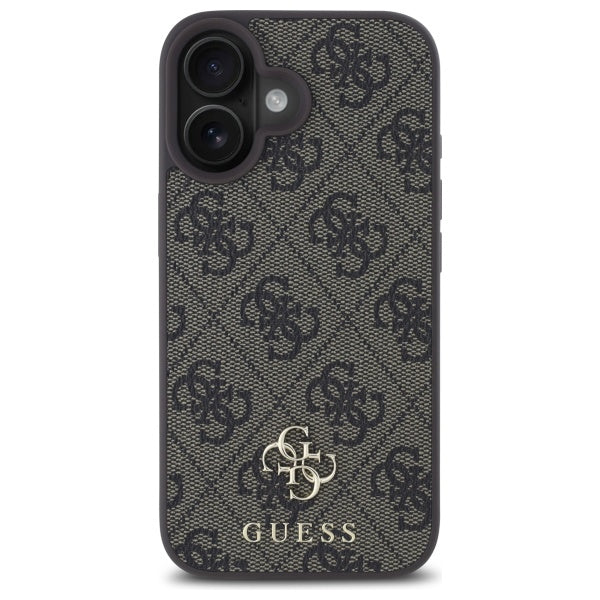 Guess 4G Small Classic MagSafe iPhone 16 Case - Brown