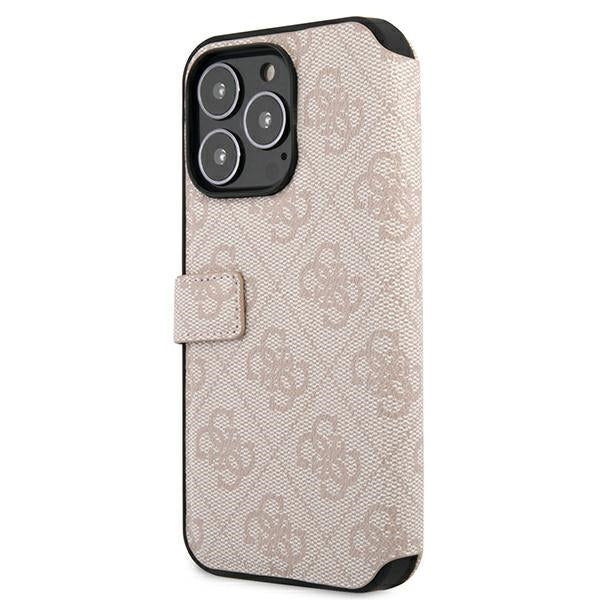 Guess GUBKP13X4GMGPI iPhone 13 Pro Max 6.7" pink/pink book 4G Big Metal Logo