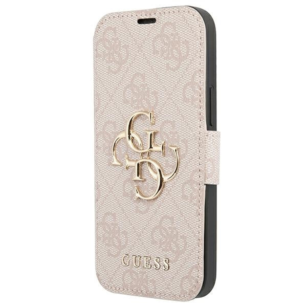 Guess GUBKP13X4GMGPI iPhone 13 Pro Max 6.7" pink/pink book 4G Big Metal Logo