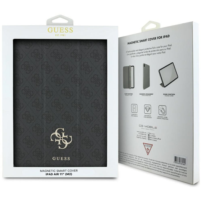 Guess GUFC11RM24PS4SGK iPad Air 11" 2024 black/black Magnetic 4G Big Logo